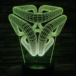 Absztrakt 7 színű 3D led lámpa