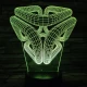 Absztrakt 7 színű 3D led lámpa