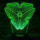 Absztrakt 7 színű 3D led lámpa