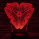 Absztrakt 7 színű 3D led lámpa