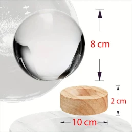 Kristálygömb Mária, Jézus, József 7 színű 3D LED lámpa