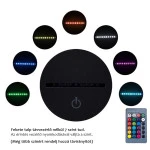 Egyedi fotógravírozás 7 színű 3D led lámpa