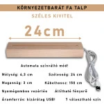 Lufis osztály személyre szabott, színváltós fatalppal 7 színű 3D led lámpa (az állatokon nem módosítunk!!)