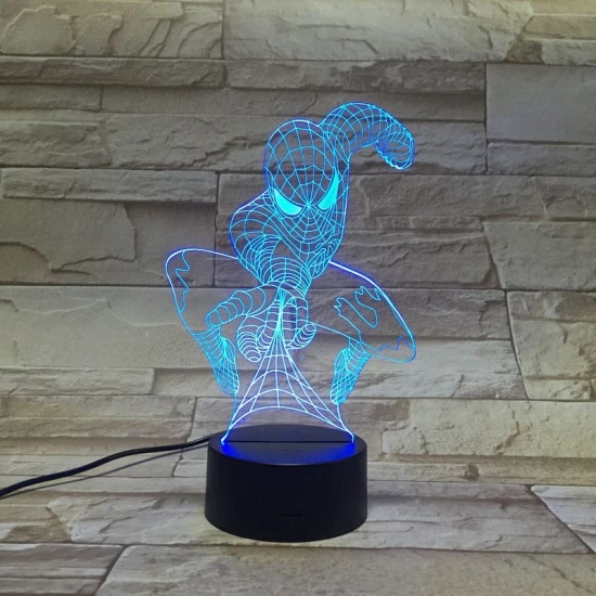 Pók 3D led lámpa