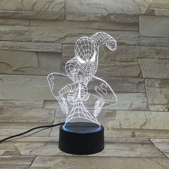 Pók 3D led lámpa