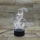 Pók 3D led lámpa