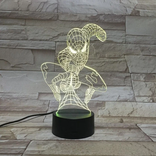 Pók 3D led lámpa