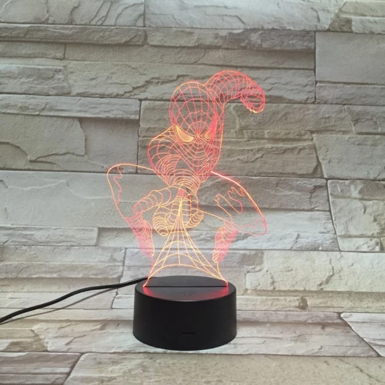 Pók 3D led lámpa