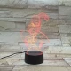 Pók 3D led lámpa