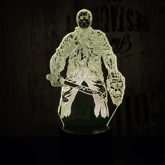 Arctalan 7 színű 3D led lámpa