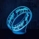 Gyűrű 7 színű 3D led lámpa