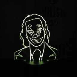 Joker 7 színű 3D led lámpa