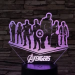 Csapat  3D led lámpa