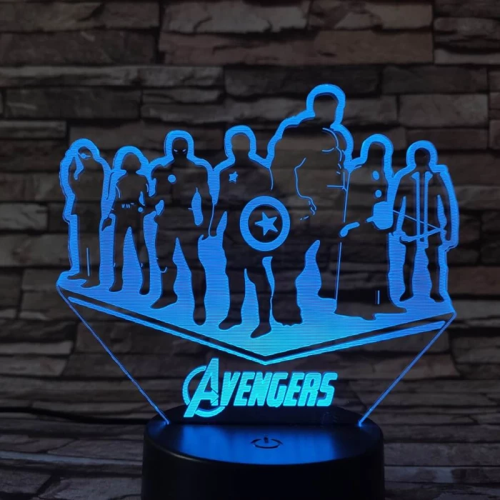 Csapat  3D led lámpa