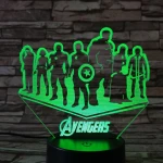 Csapat  3D led lámpa