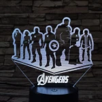Csapat  3D led lámpa