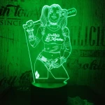 Harley Quinn  7 színű 3D led lámpa