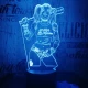 Harley Quinn  7 színű 3D led lámpa