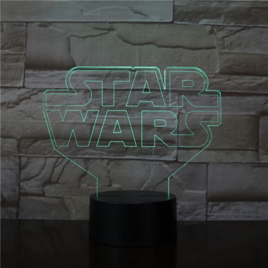 Star Wars 3D led lámpa