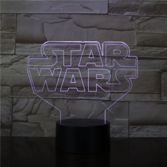 Star Wars 3D led lámpa