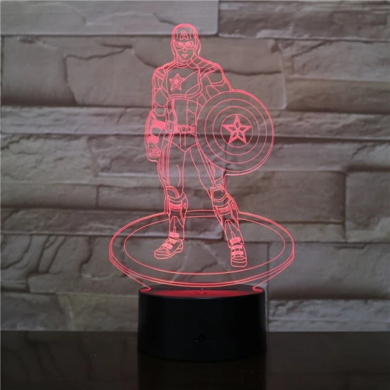 A Kapitány 3D led lámpa