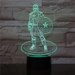 A Kapitány 3D led lámpa