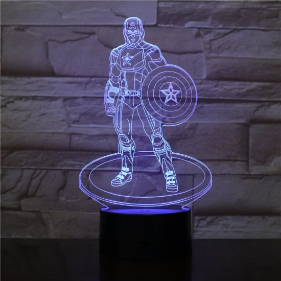 A Kapitány 3D led lámpa