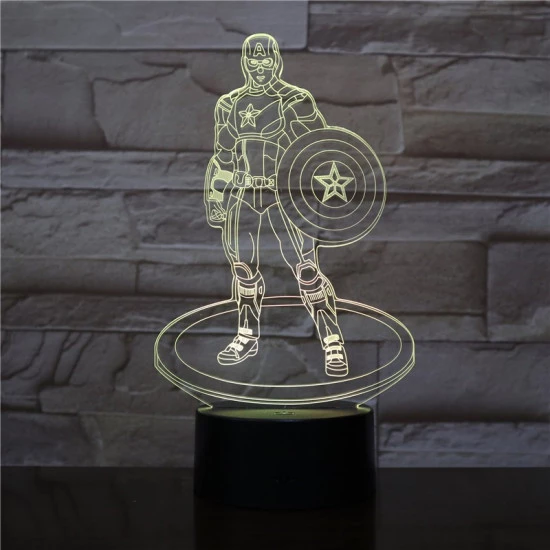 A Kapitány 3D led lámpa