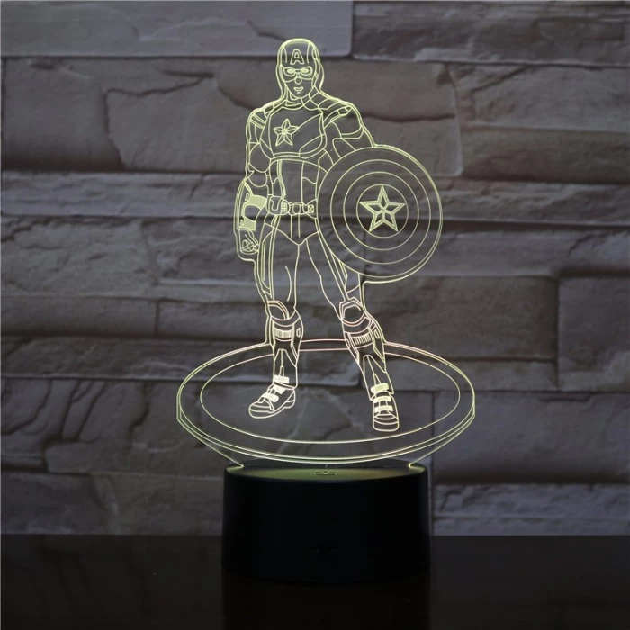 A Kapitány 3D led lámpa
