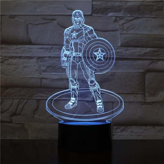 A Kapitány 3D led lámpa