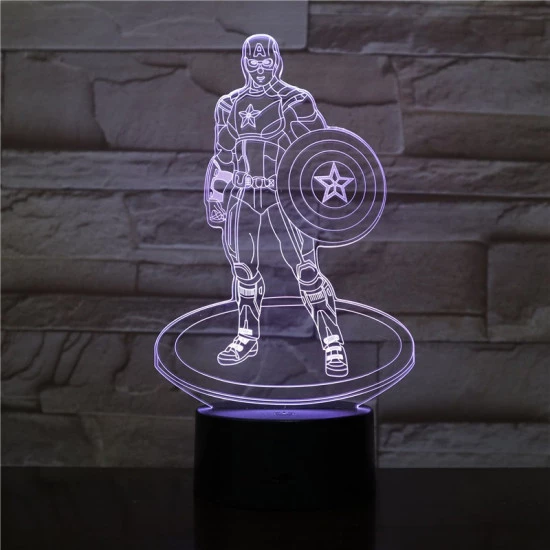 A Kapitány 3D led lámpa
