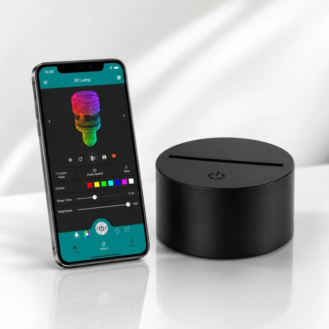 Fekete talp mobil App-al vezérelt