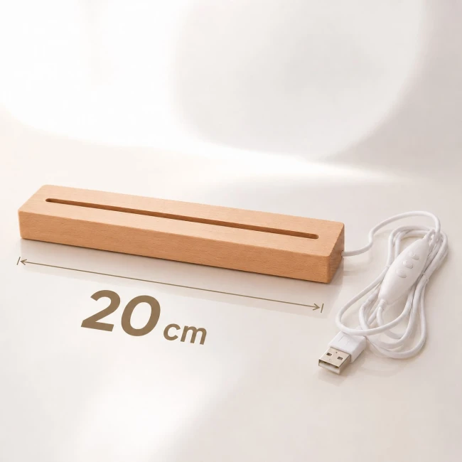19 cm plexi. (Fa talp 20 cm)   Csak 15 vagy annál kevesebb név esetén!!