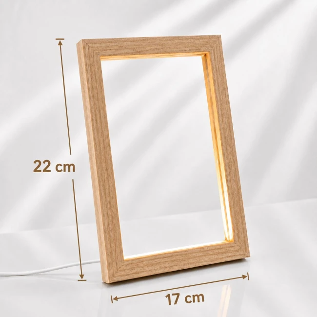 Fa led képkeret 22x17 cm (kicsi)