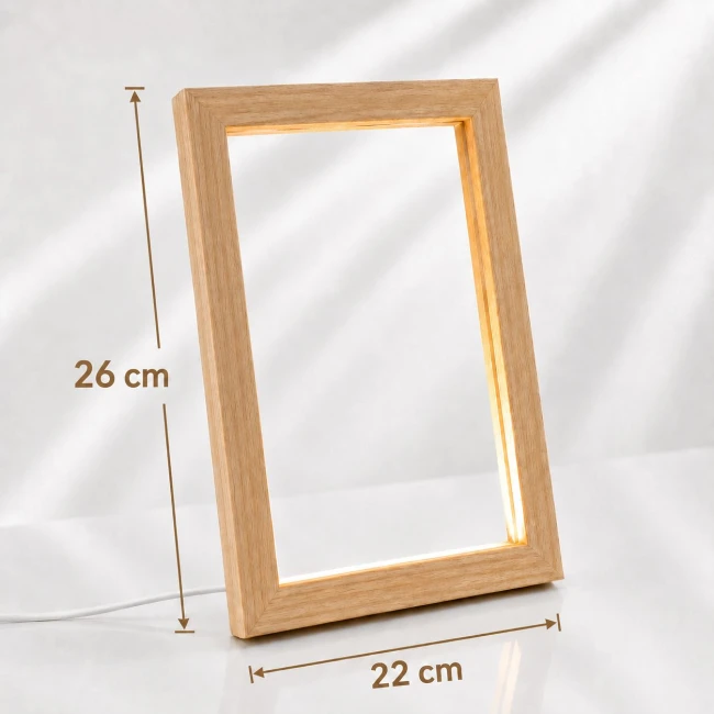 Fa led képkeret 26x22 cm (közepes)