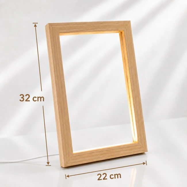 Fa led képkeret 32x22 cm (nagy)