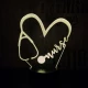 Doktor Love 7 színű 3D led lámpa