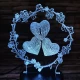 Szív virág 7 színű  3D led lámpa