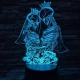 Jegyespár 7 színű 3D led lámpa