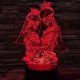 Jegyespár 7 színű 3D led lámpa