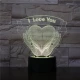 Szív a Kézben 7 színű 3D led lámpa