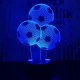 Foci Lufi 7 színű 3D led lámpa
