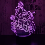 Gyorsasági motor 2 3D led lámpa