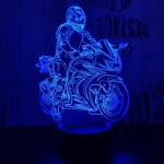 Gyorsasági motor 2 3D led lámpa