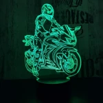 Gyorsasági motor 2 3D led lámpa