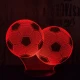 Focilabdák 7 színű 3D led lámpa