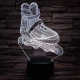 Görkorcsolya 7 színű 3D led lámpa