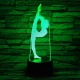 Tornász lány 7 színű 3D led lámpa