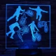 Kerékpár 7 színű 3D led lámpa