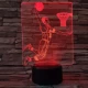 Kosaras 7 színű  3D led lámpa